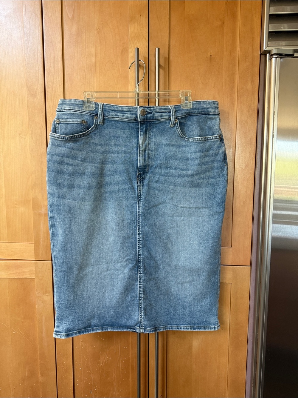 Ralph Lauren Light Blue Denim Pencil Skirt